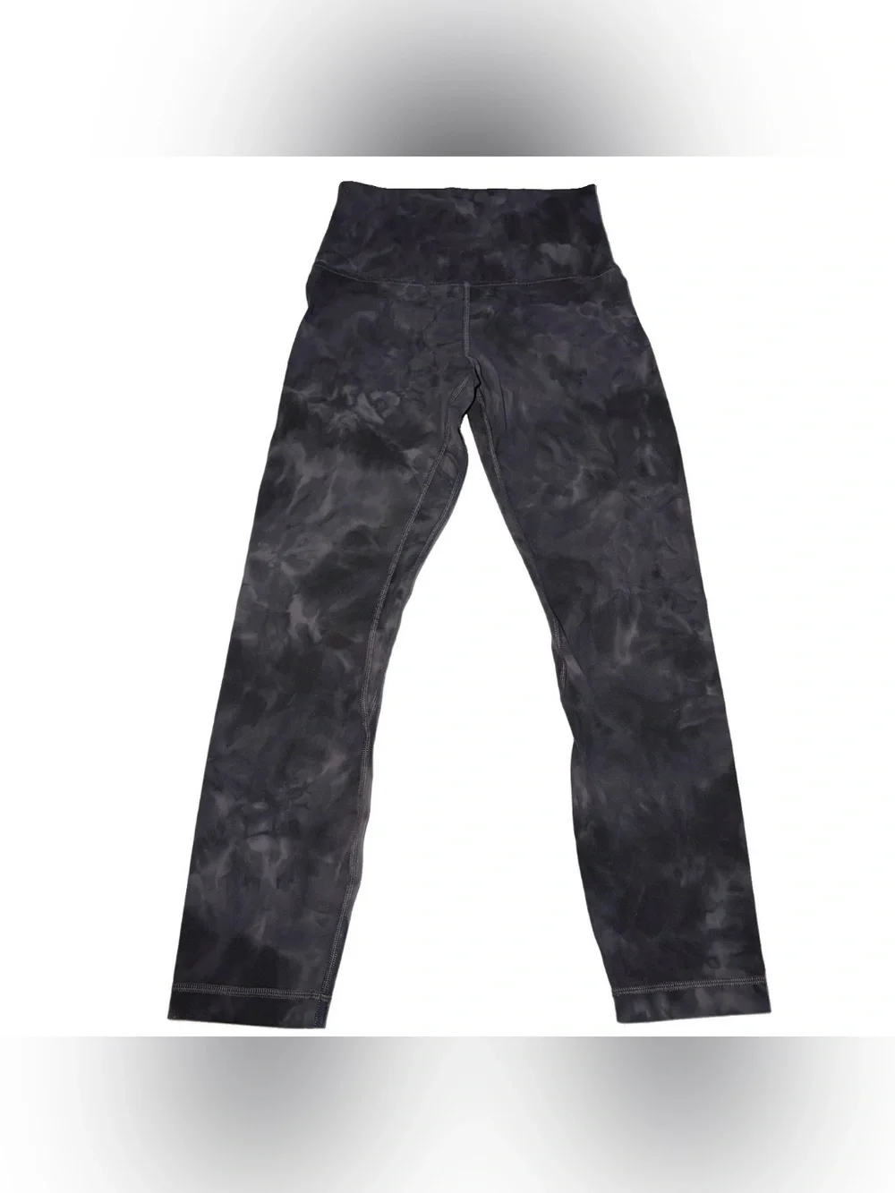 Lululemon Align Leggings High Rise, Cropped 24” Inseam Black Tie-Dye, Size 4